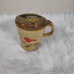 Handcrafted Stoneware Pottery Mustache Gaurd Coffee Mug